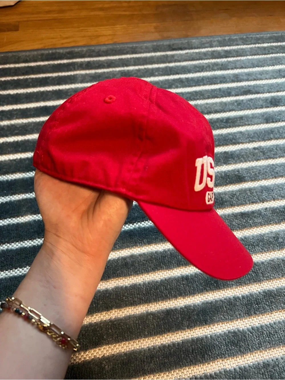 Vintage Gap Kids USA Red Baseball Cap